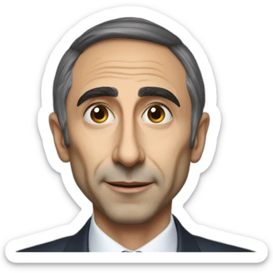 Eric zemmour qui fait un doigt d’honneur sticker