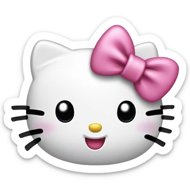 Hello kitty happy sticker