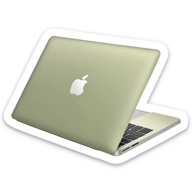 Pale olive colored MacBook  sticker