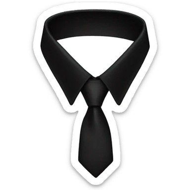 black collar black  sticker