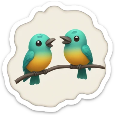 two birds with one stone sticker