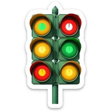 mac os icon rotation retro traffic signal directions sticker