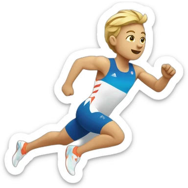 Paralympic runner sticker