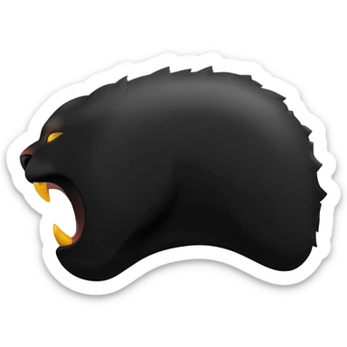 black panther sticker