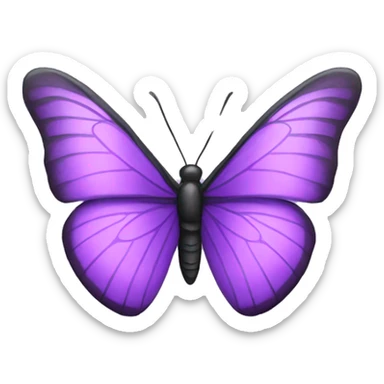 purple buttefly emoji sticker