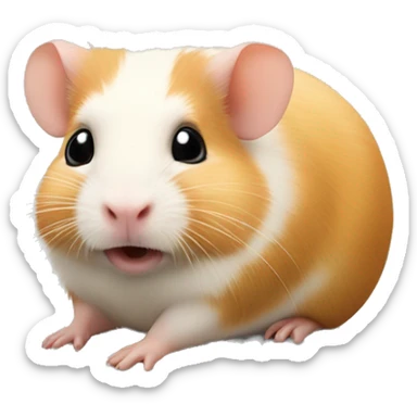 hamster sur un cochon d’Inde sticker