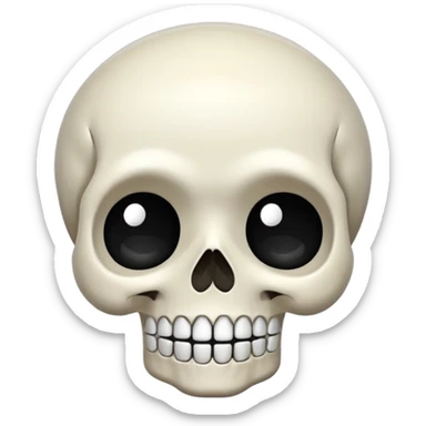 
Cute kawaii skull  cartoon -style/cute and transparent for a sticker 
 
 sticker