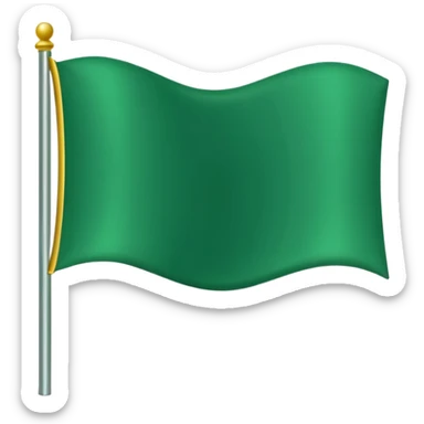 make a green flag emoji sticker
