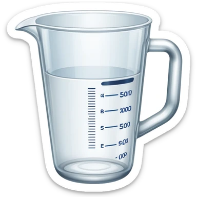 measuring cup for drinks sticker