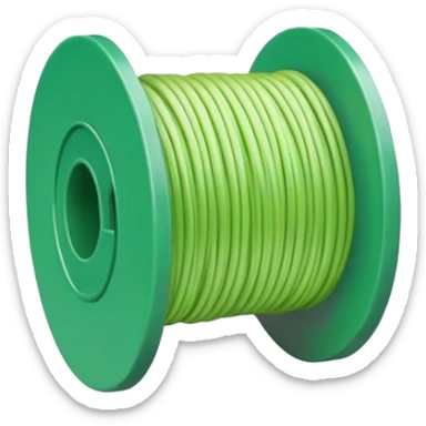 light green filament spool sticker