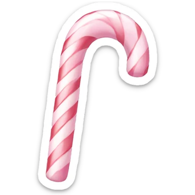 pastel light pink candy cane sticker