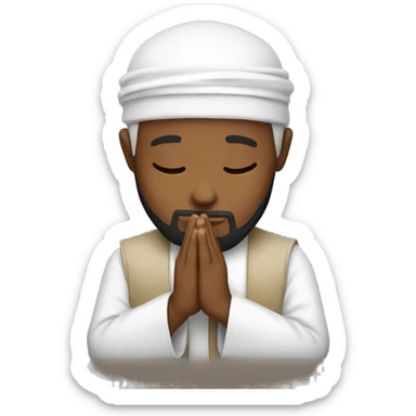Muslim praying  sticker