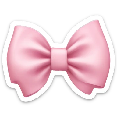light pink bow sticker