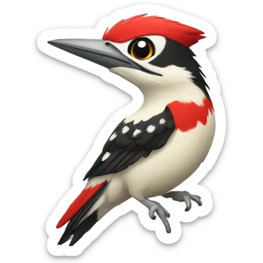 Woodpecker sticker