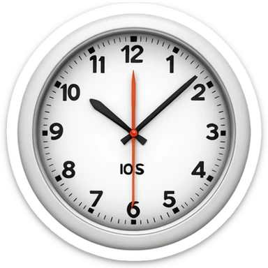  9:30 - 11:00 clock sticker