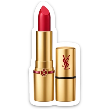 Ysl lipstick shell design emoji sticker
