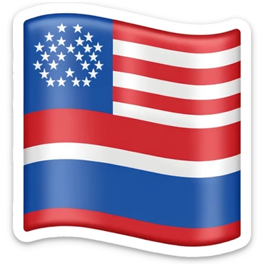 generate me a flag-emoji of the republic of rough and ready sticker
