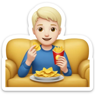 couch potato sticker