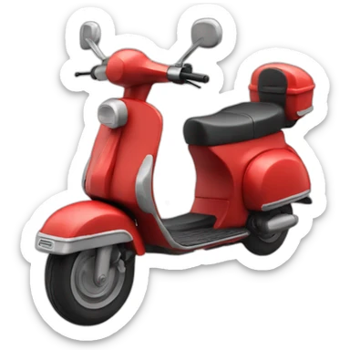 red scooter sticker