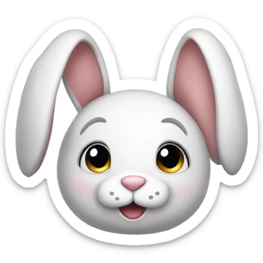 Jelly cat stuffed animal bunny sticker