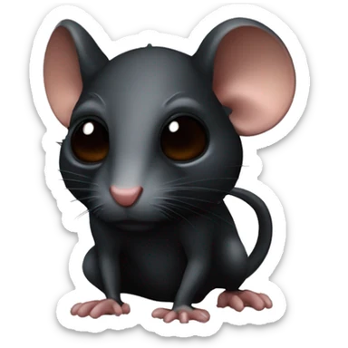 Black rat as a spy sticker