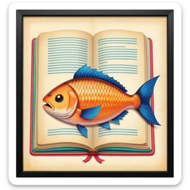 Pull up Fishwife Cookbook graphics sticker