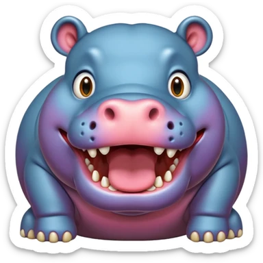 hungry hippo sticker
