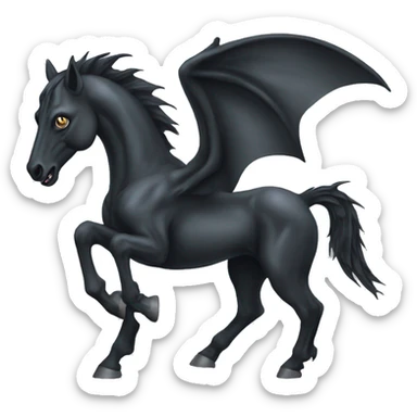 thestral: Winged horses visible only to those who have witnessed death and understand its significance. sticker