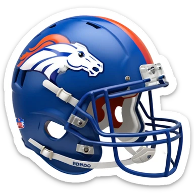 Denver bronco sitting on buffalo bills sticker