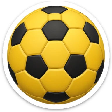 pelota amarilla con negro sticker