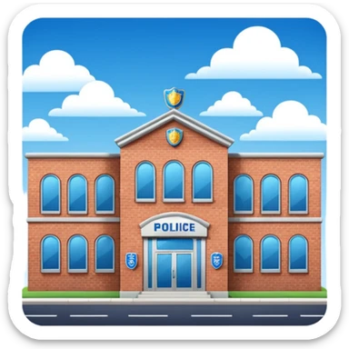 police department building sticker