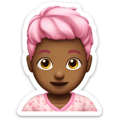 pajama baby with a high fade sticker