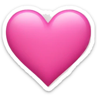 Pink heart sticker