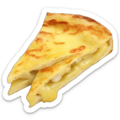 Tortilla de patatas con cebolla española sticker