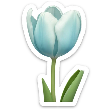 light blue tulip sticker