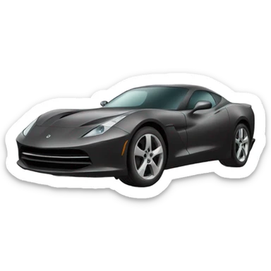 Sports car and hijabi girl sticker