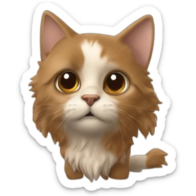 fée chatain et blache avec les yeux noisette sticker