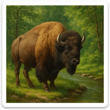 Bison sticker