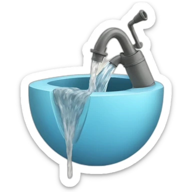 alpace hitting a water pipe sticker