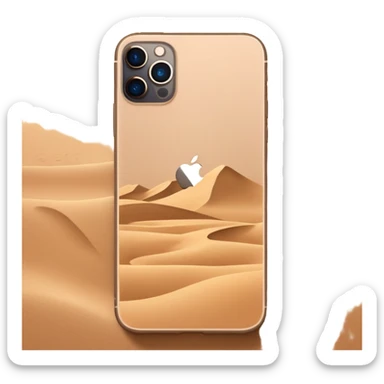 iphone 16 pro max desert sand sticker