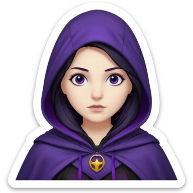 dc raven with hood sticker