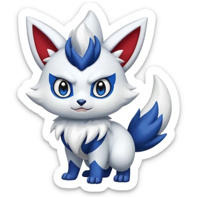Zangoose-Meowstic-Absol-Pachirisu-fusion sticker