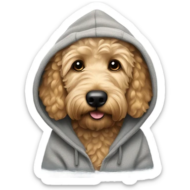 Goldendoodle hoodie sticker