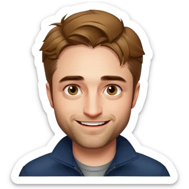 Robert Pattinson smile wamrly sticker