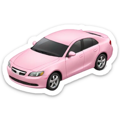 light pink car sticker