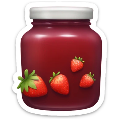 Strawberry jam sticker