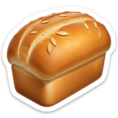 freshly baked crusty loaf of bread sticker