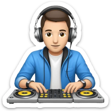 Cdj music dj  sticker