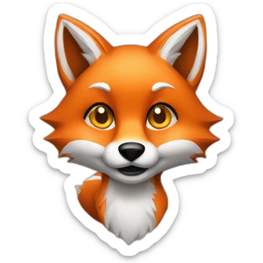 Fox gaming sticker