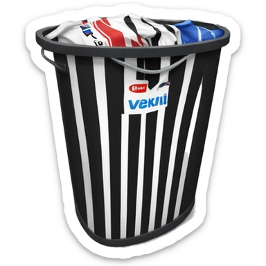 newcastle football shirt in a bin  sticker